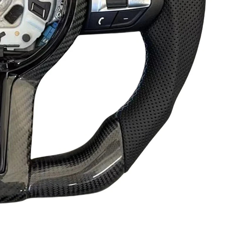 Volante para 3/5 Series de fibra de carbono de cuero deportivo de cuero 3 Spoke Fit F30 F32 F10 F20 F07 F01 F11 F16 F13 F01 E46 E60 E90 M3 M4