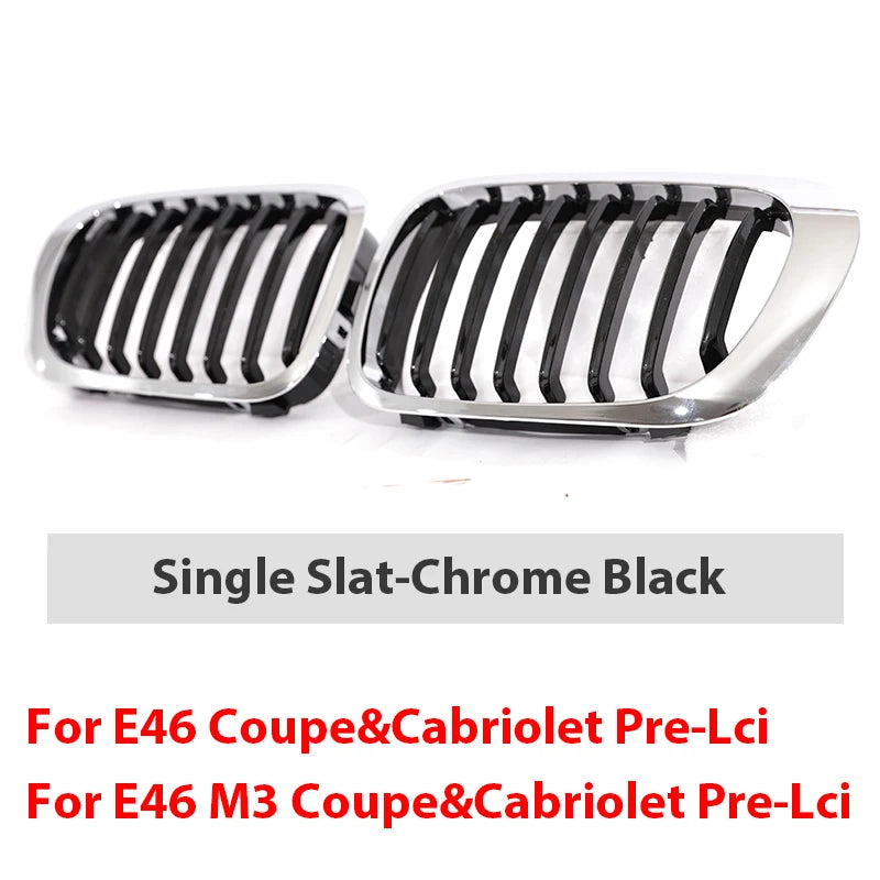 Rejilla serie3 E46 2-Puerta 1998-2002 pre-Facelift y 2000-2007 E46 M3 Coupe Cabriolet