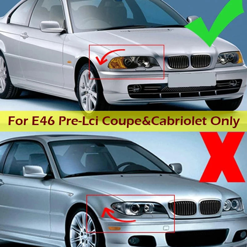 Rejilla serie3 E46 2-Puerta 1998-2002 pre-Facelift y 2000-2007 E46 M3 Coupe Cabriolet