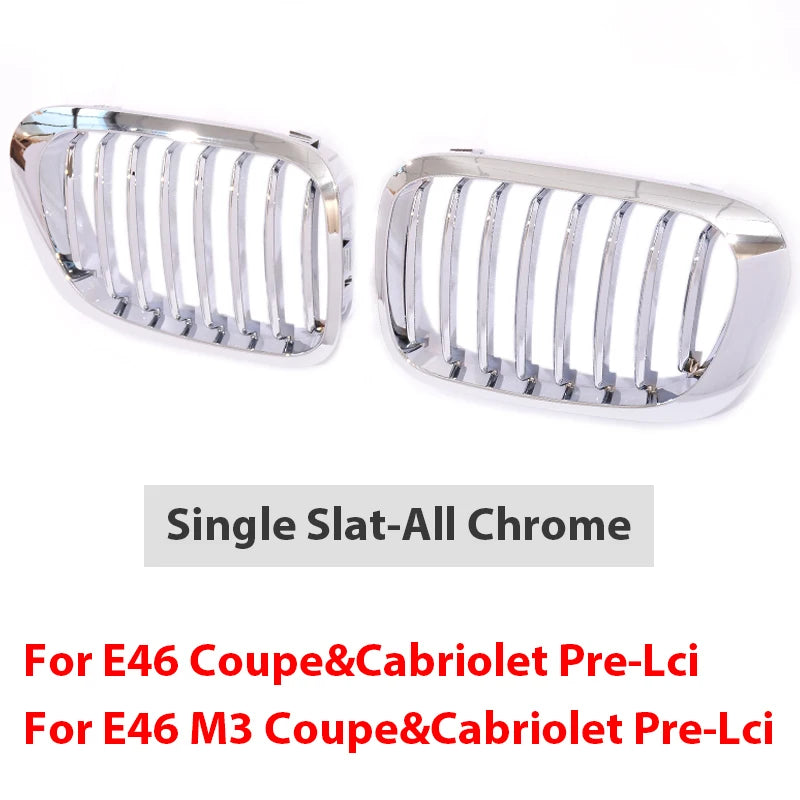 Rejilla serie3 E46 2-Puerta 1998-2002 pre-Facelift y 2000-2007 E46 M3 Coupe Cabriolet