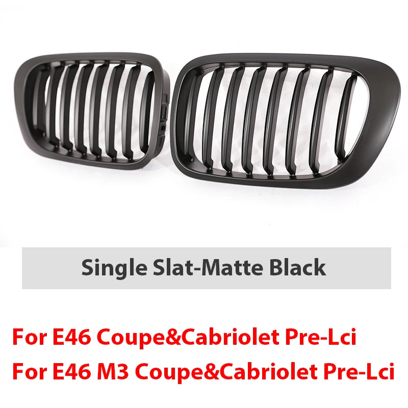 Rejilla serie3 E46 2-Puerta 1998-2002 pre-Facelift y 2000-2007 E46 M3 Coupe Cabriolet