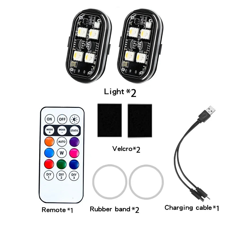 RGB LUCES LED PARA COCHES INALAMBRICAS
