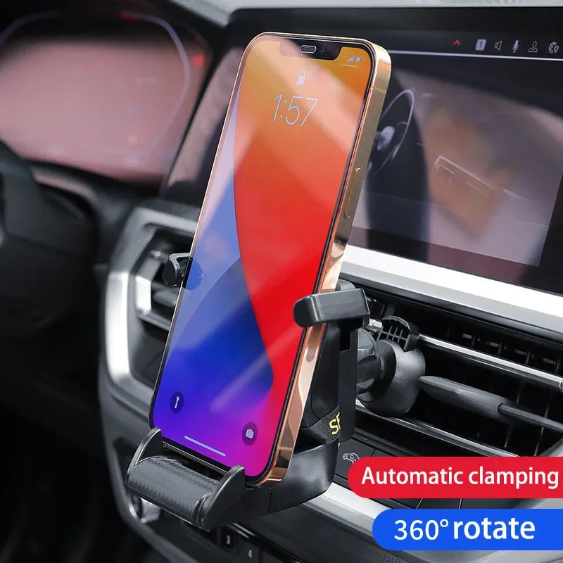 Soporte para teléfono móvil con diseño de asiento de carreras, soporte con ventosa para smartphone y teléfono móvil en el coche, compatible con iPhone, Samsung y Xiaomi.