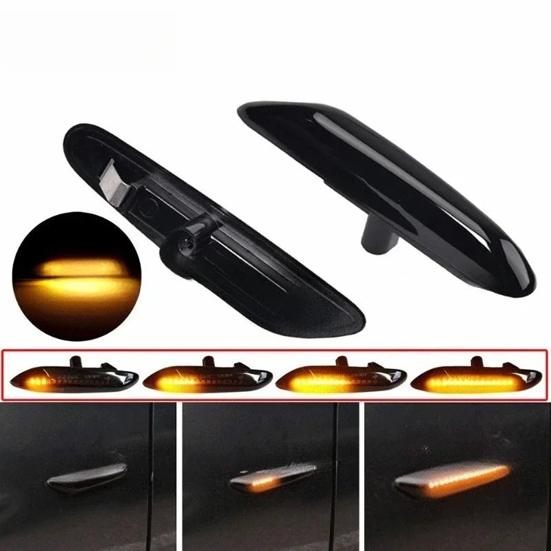 2x for E46 E60 E61 E82 E87 E91 E92 E93  Amber LED Side Marker Indicator Light